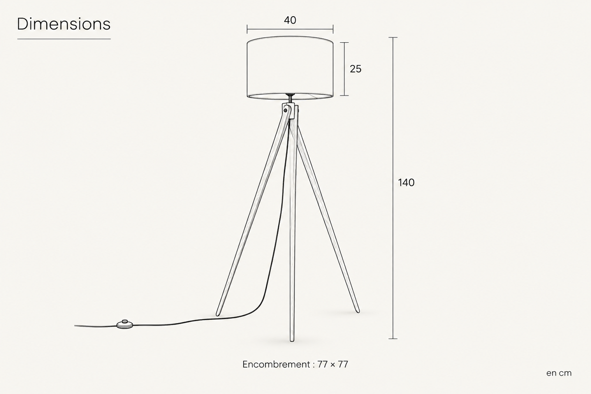 Plan de dimensions
