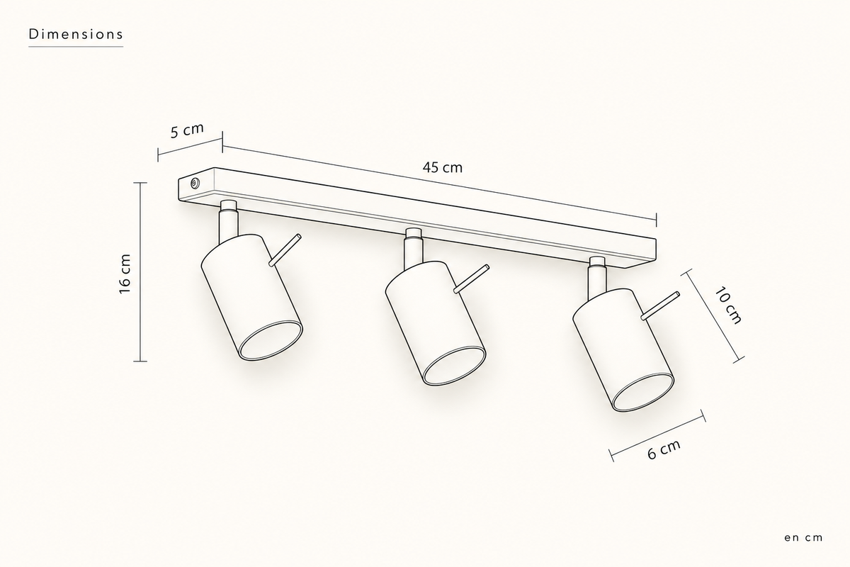 Plan de dimensions