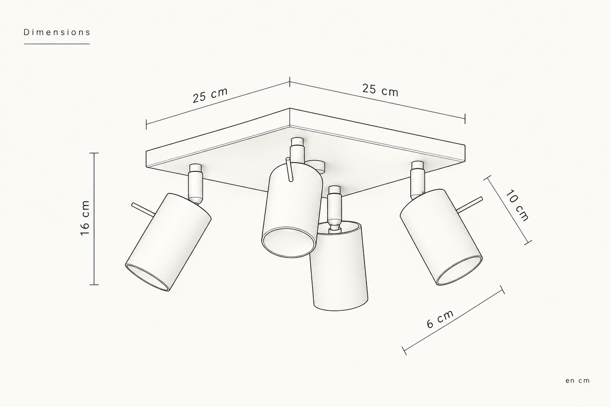 Plan de dimensions