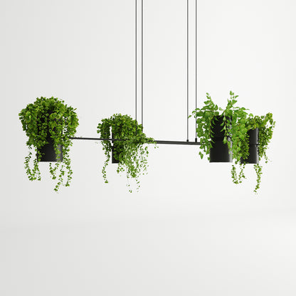 Suspension Kukkia 142 cm noir