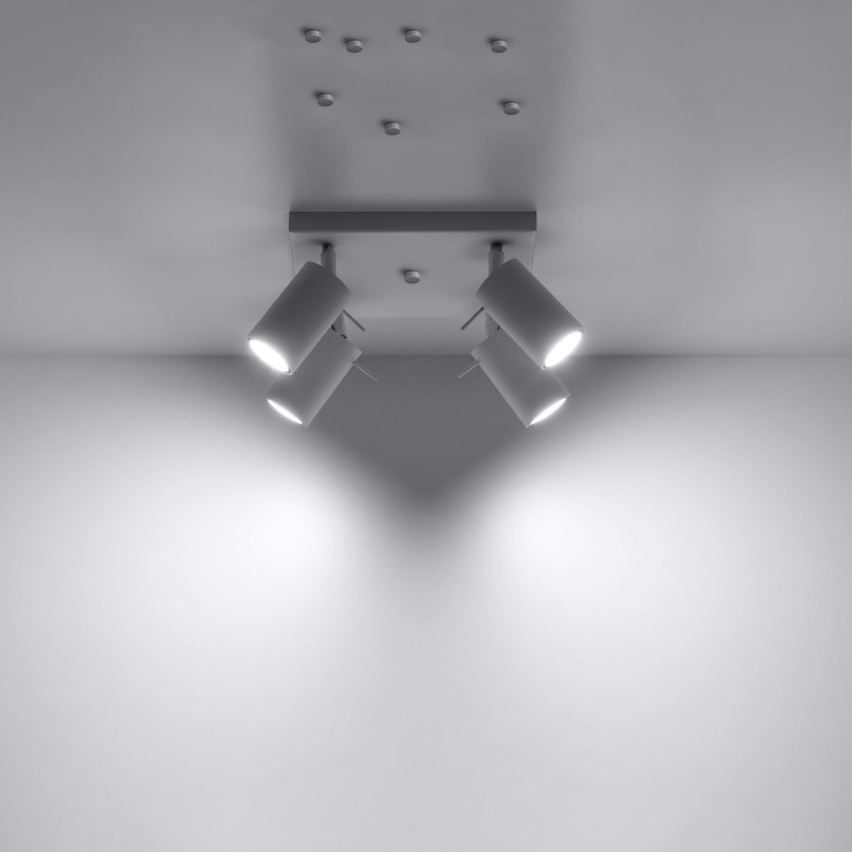 Plafonnier Ring 4 à spots orientables, autre vue