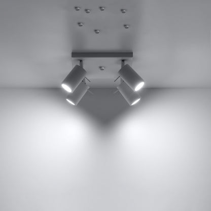 Plafonnier Ring 4 à spots orientables, autre vue