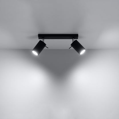 Plafonnier Ring 2 à spots orientables, détail du design