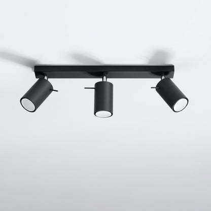 Plafonnier Ring 3 à spots orientables, autre angle de vue