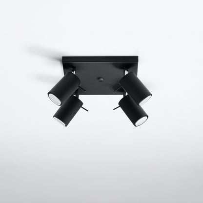 Plafonnier Ring 4 à spots orientables, aperçu du design