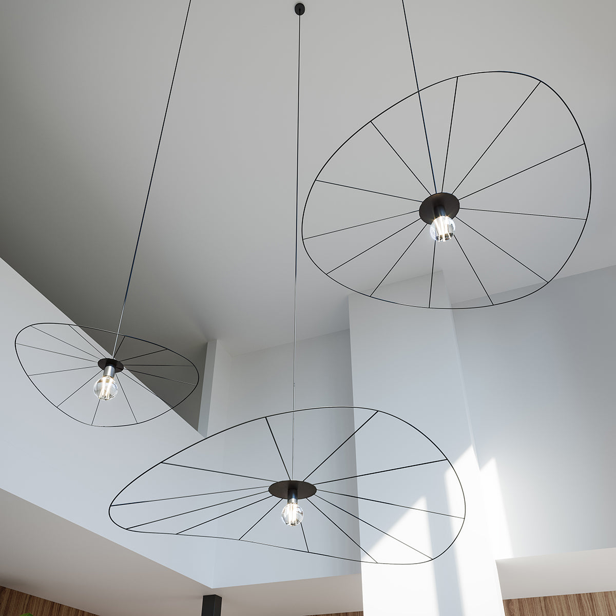 Suspension Eskola Ø 70 cm noir