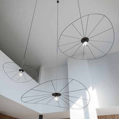 Suspension Eskola Ø 70 cm noir