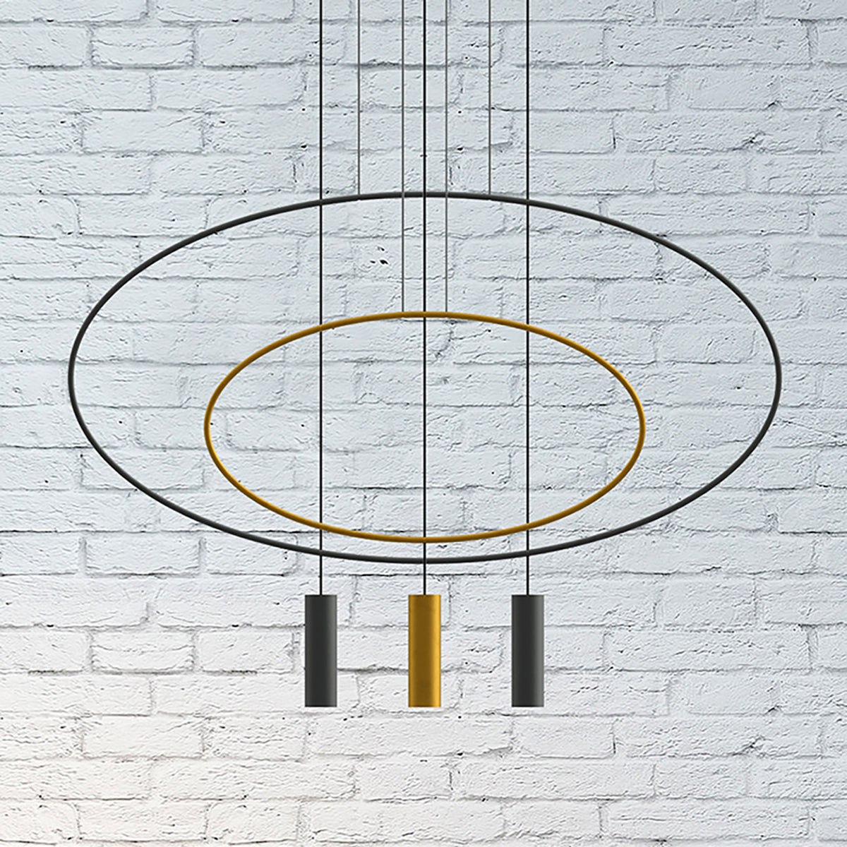 Suspension Holar 81 cm noir