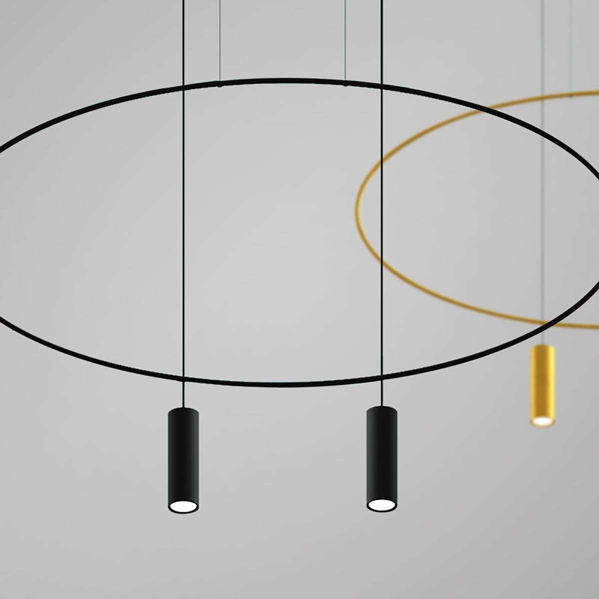 Suspension Holar 131 cm noir