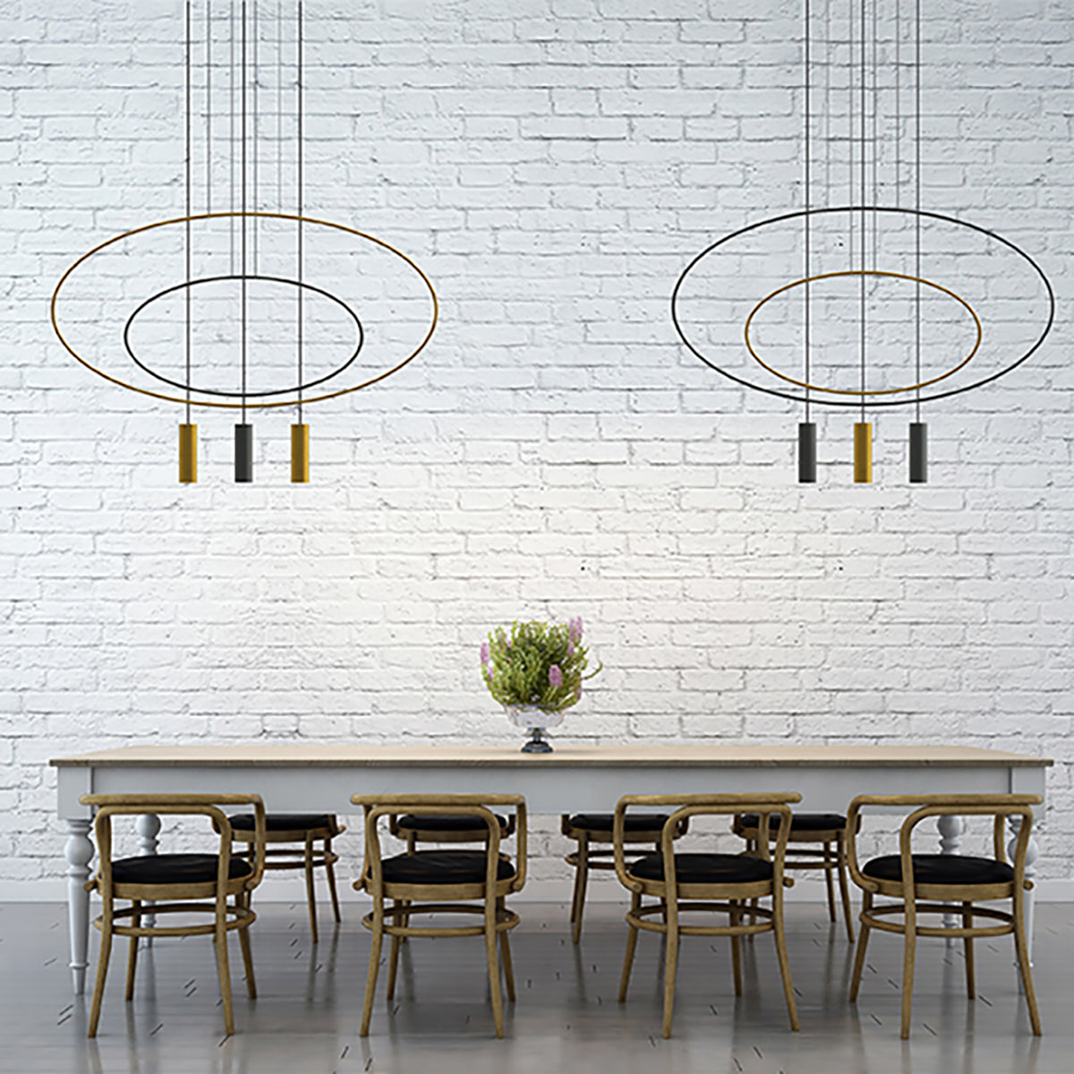 Suspension Holar 131 cm noir