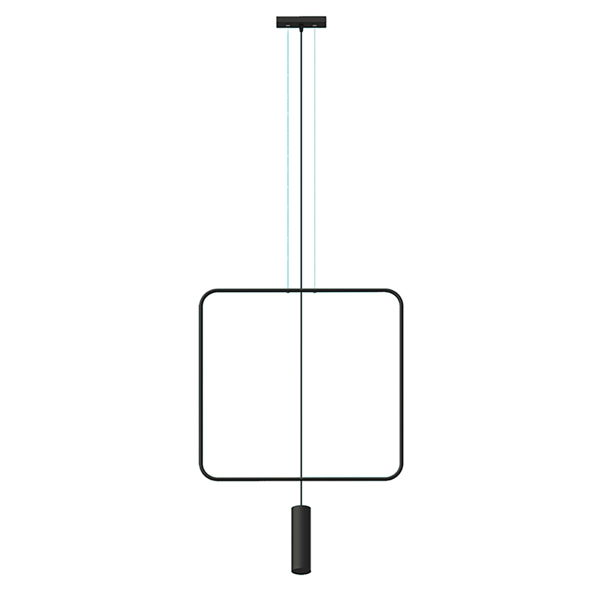Suspension Rana 61 cm noir