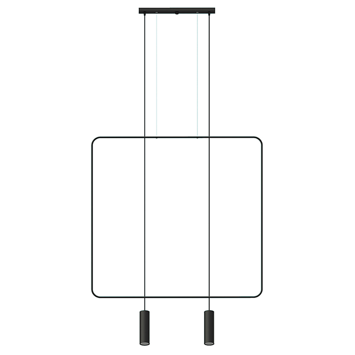 Suspension Rana 100 cm noir