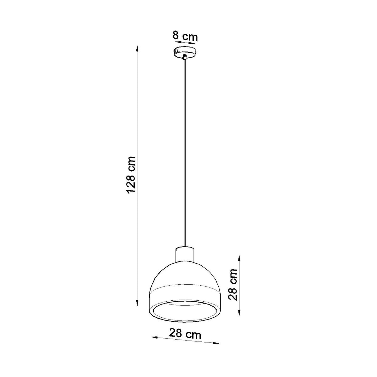 Suspension Damaso, autre angle de vue