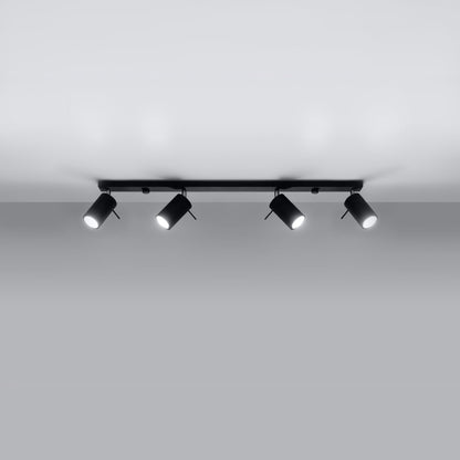 Plafonnier Ring 4L à spots orientables, aperçu du design