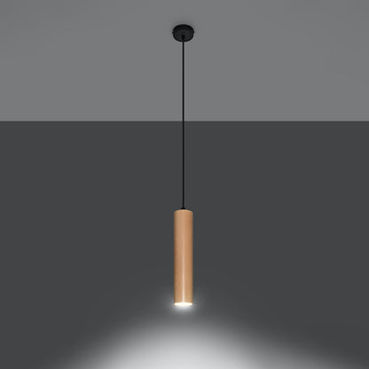 Suspension Lino 1 source en bois, autre vue