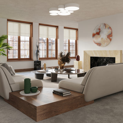Plafonnier Arena 55 à grand diffuseur, détail du design