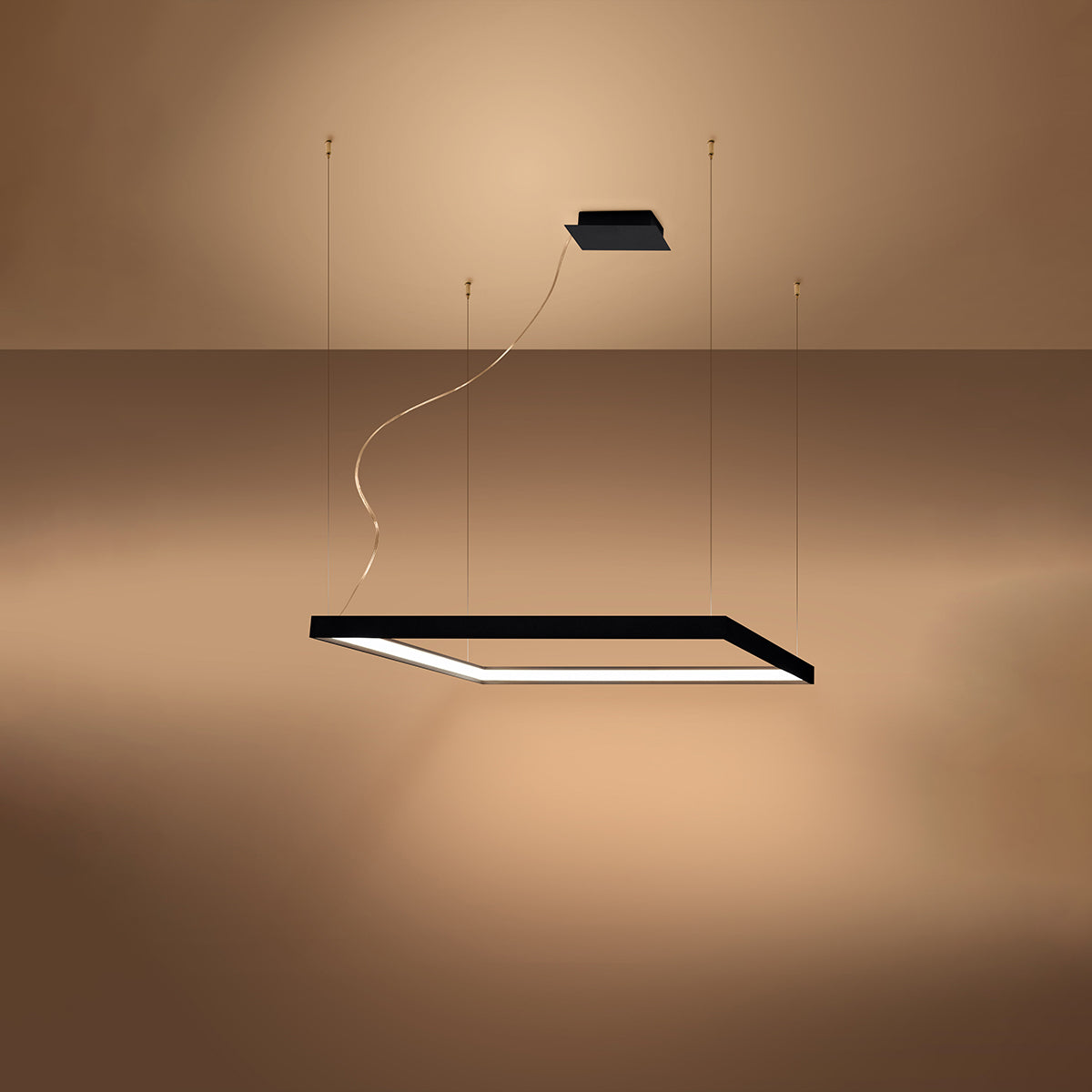 Suspension Nelya 80 cm noir
