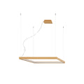 Suspension LED carrée en aluminium, 80 ou 110 cm – Nelya