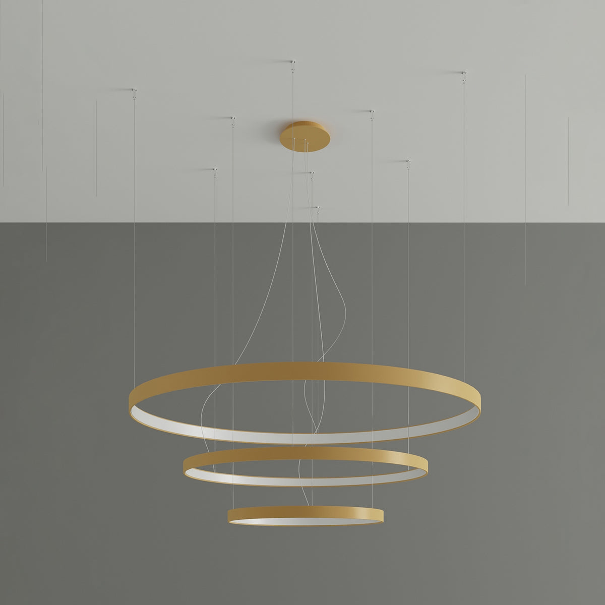 Suspension Rio Ø 55, 78 et 110 cm doré