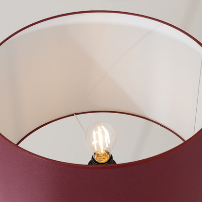 Lampadaire Nevia bordeaux, détail de la finition