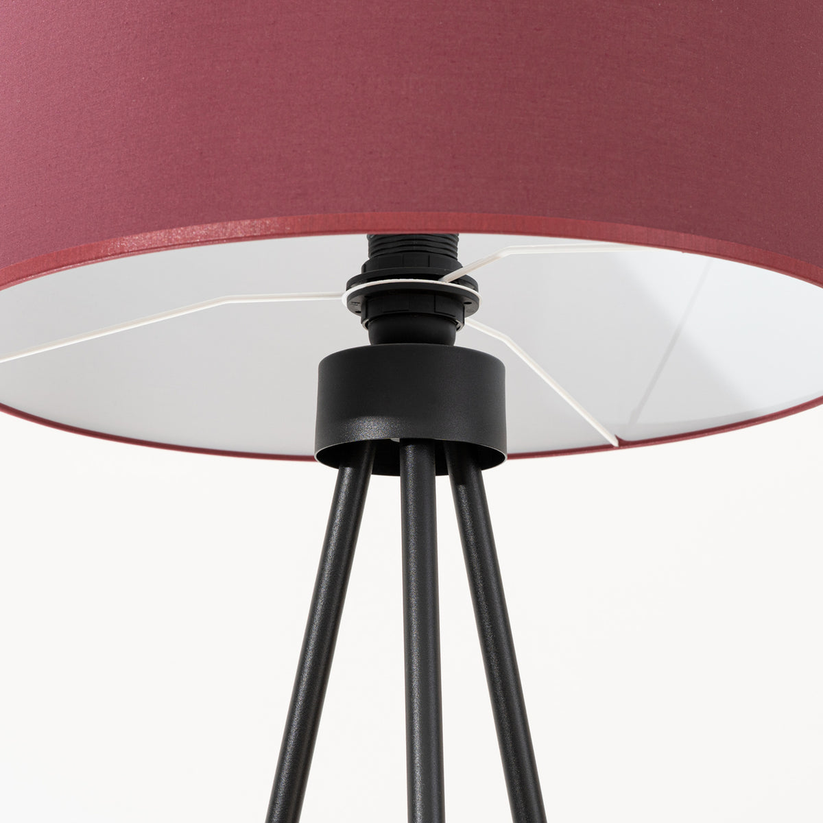 Lampadaire Nevia bordeaux, vue d'ensemble