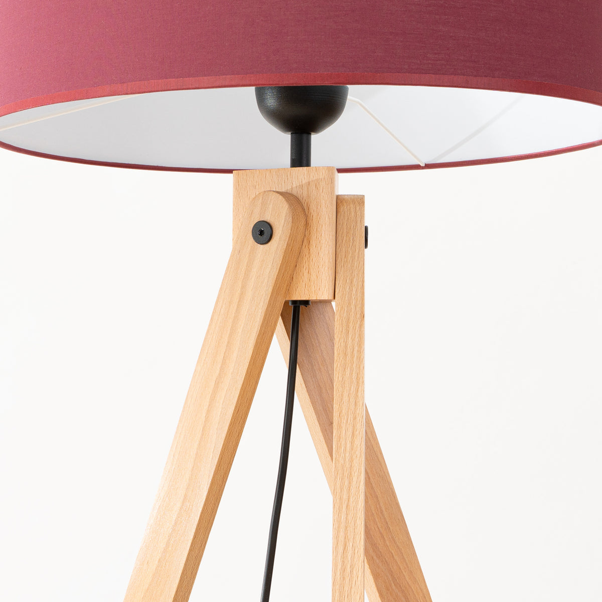 Lampadaire Natt bordeaux, vue d'ensemble