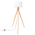 Lampadaire trépied abat-jour tissu Ø 40 cm intemporel – Natt