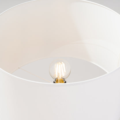 Lampadaire Natt blanc, détail de la finition
