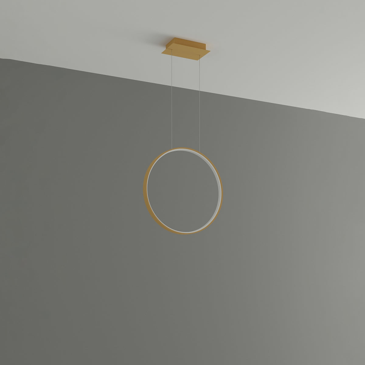 Suspension Rio Ø 55 cm doré