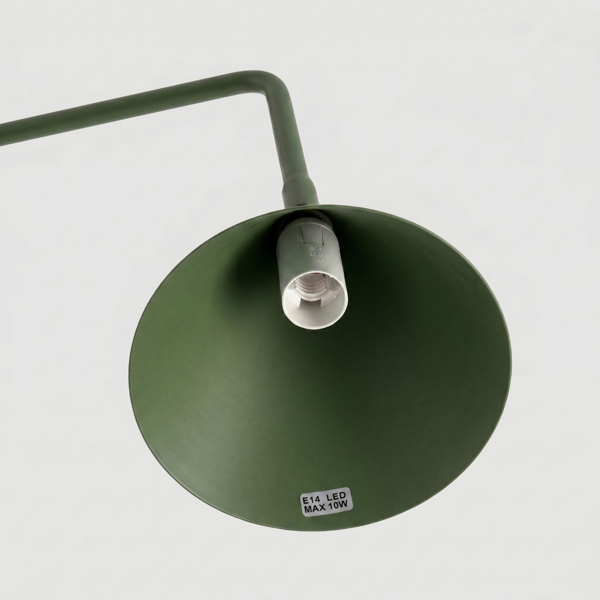 Lampe de table Nox vert olive, aperçu du design