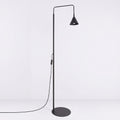 Lampadaire à bras métal 165 cm abat-jour conique – Nox