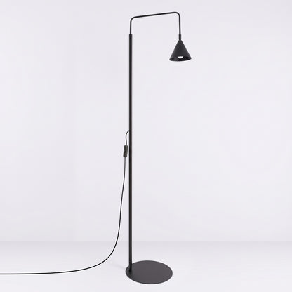 Lampadaire Nox noir, détail de la finition