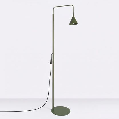 Lampadaire Nox vert olive, détail de la finition