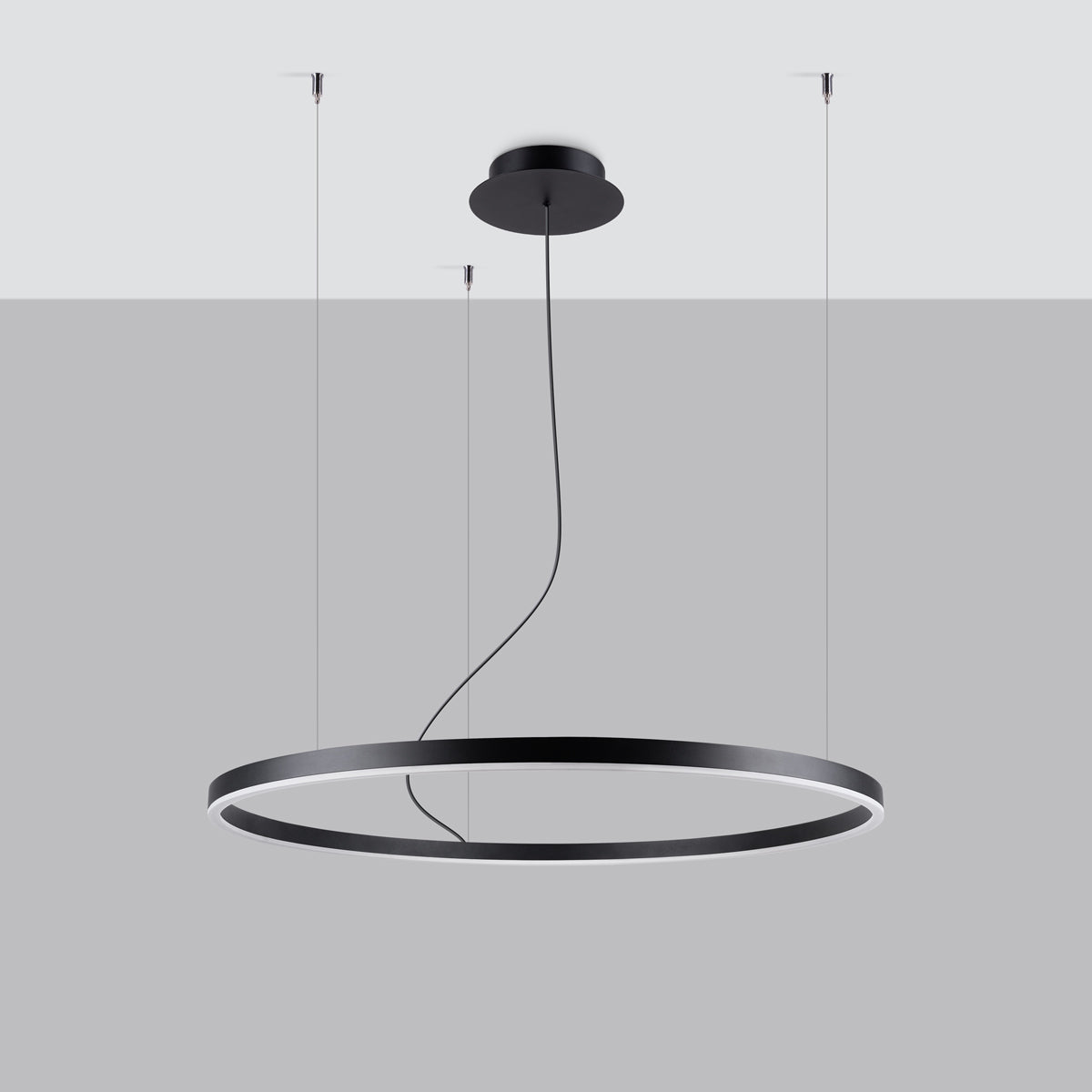Suspension Oda Ø 80 cm noir