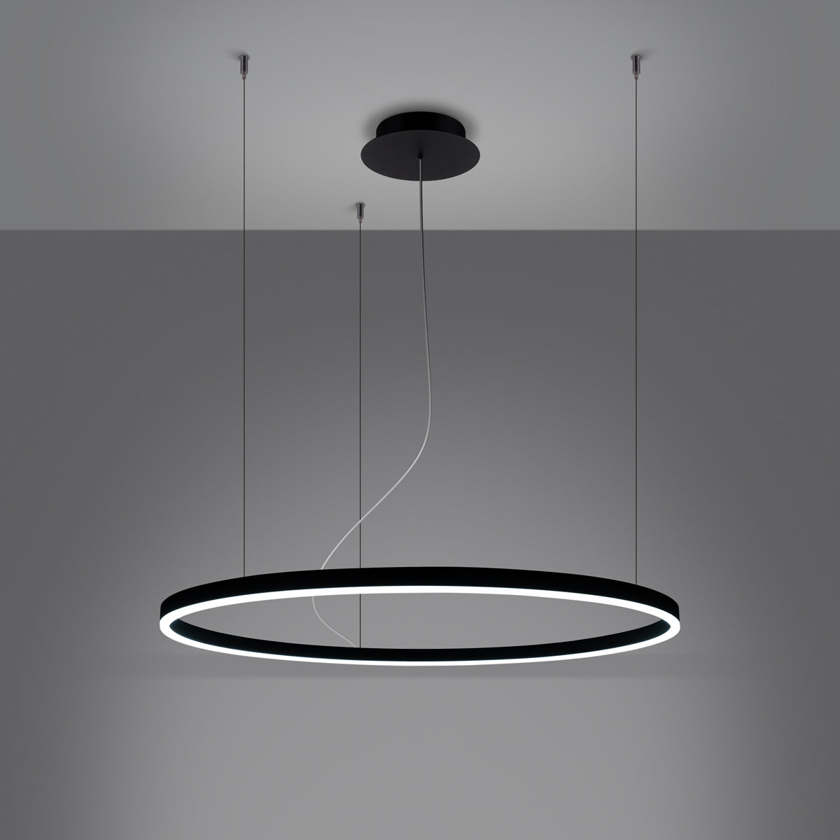 Suspension Oda Ø 80 cm noir
