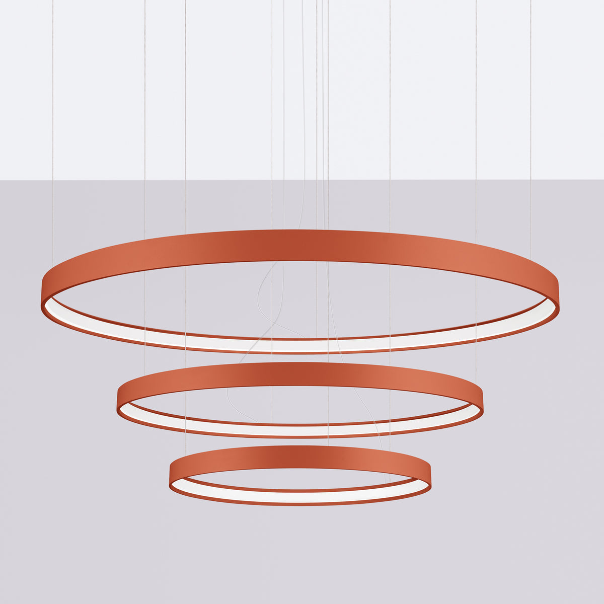 Suspension Rio Ø 55, 78 et 110 cm ocre rouge