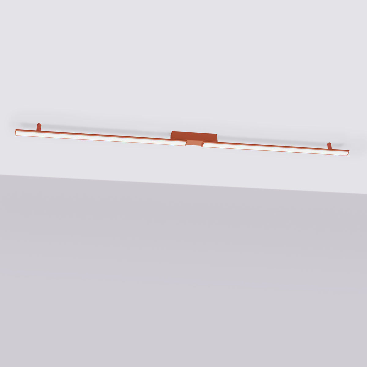 Plafonnier Lagom 181 cm ocre rouge