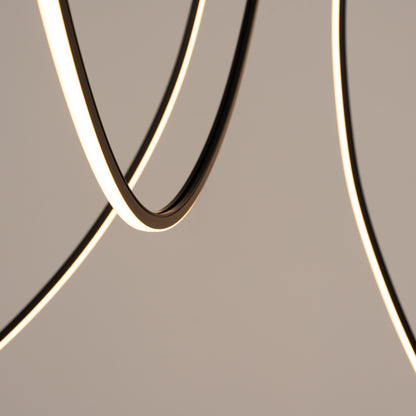 Suspension Alvar Ø 150 cm noir