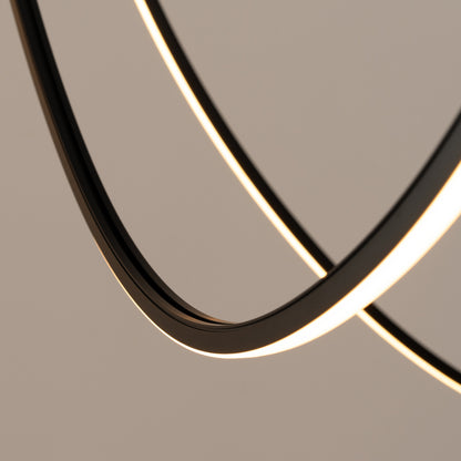 Suspension Alvar Ø 150 cm noir