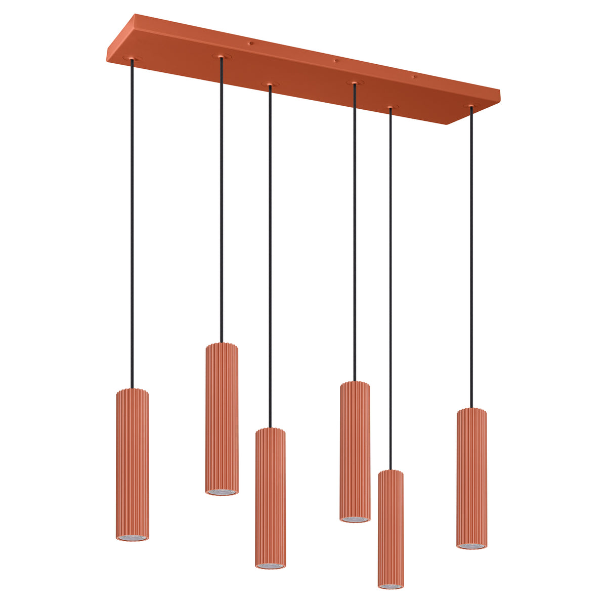 Suspension Ivar 80 cm ocre rouge