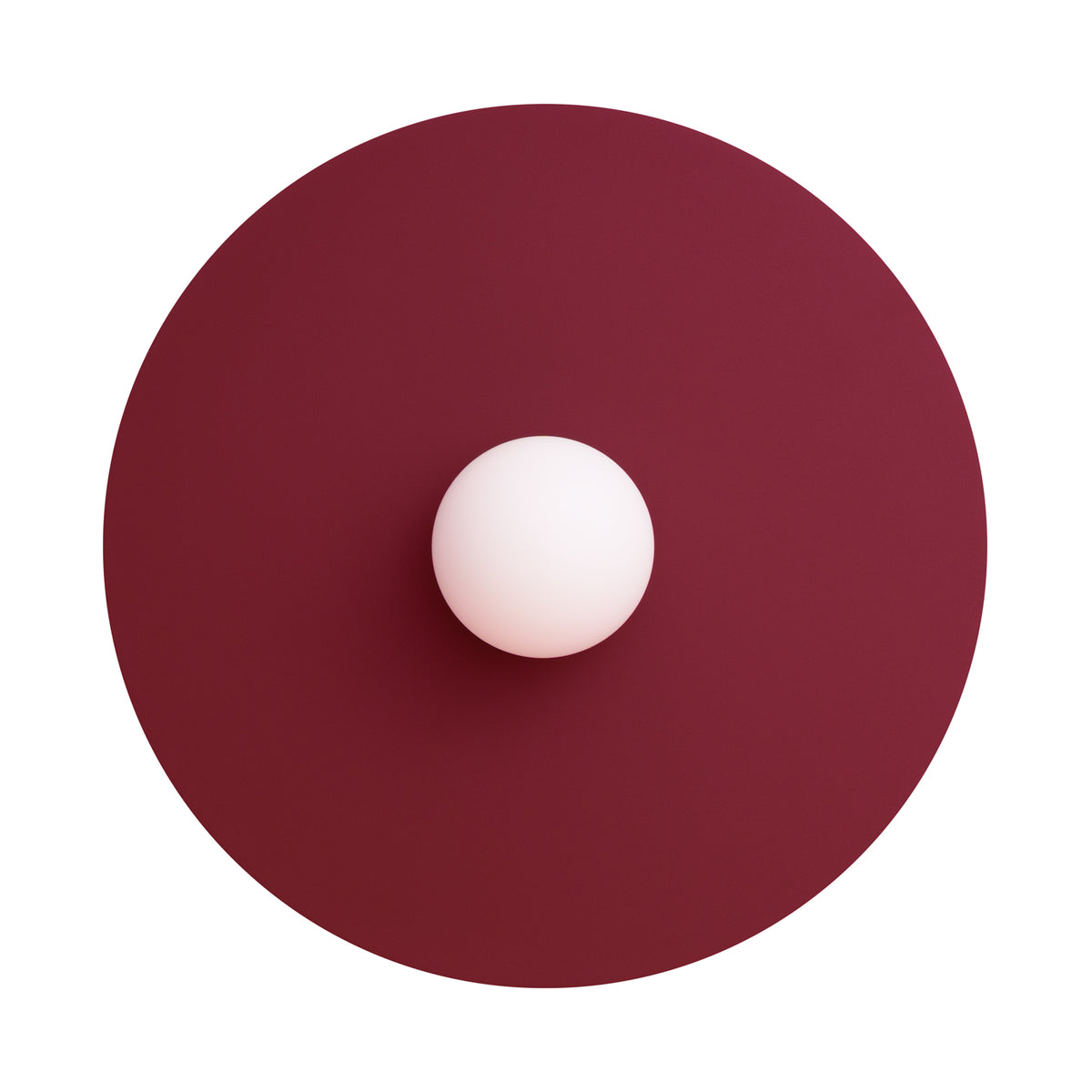 Applique Ake Ø 50 cm bordeaux