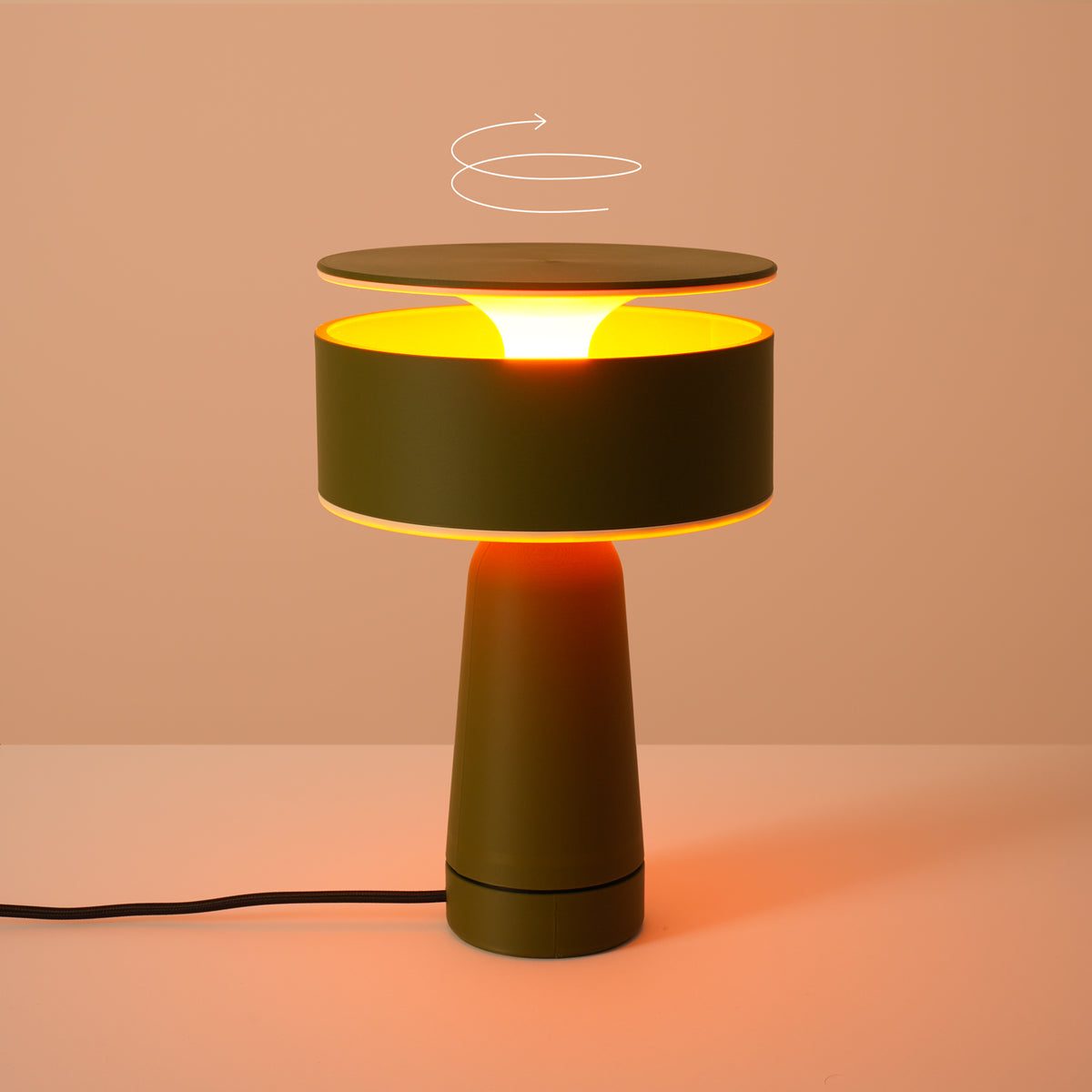 Lampe à poser Axo 28 cm vert olive