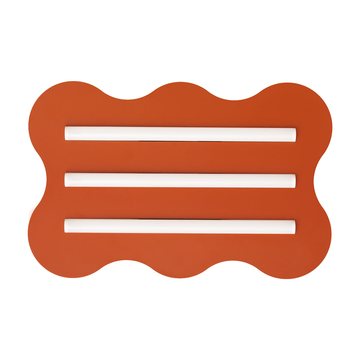 Plafonnier Klover 66 cm ocre rouge