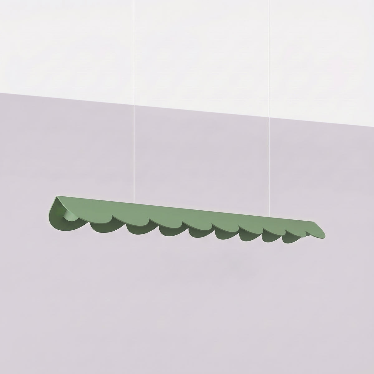 Suspension Biscuit 98 cm vert sauge