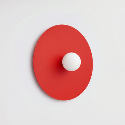 Applique Ake Ø 50 cm rouge