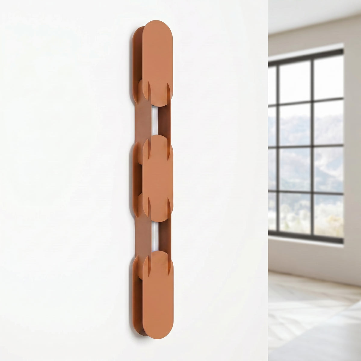 Applique Chain 91 cm ocre rouge