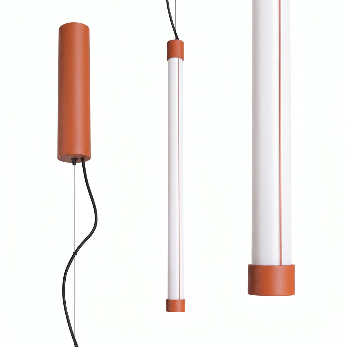 Suspension Trang 50 cm ocre rouge