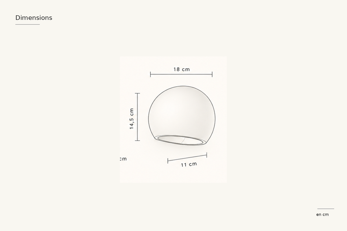 Plan de dimensions